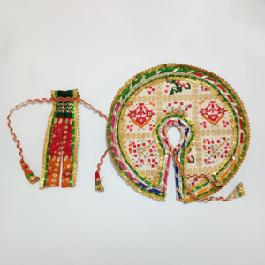 બંધણી ડિઝાઇન લડ્ડુ ગોપાલ પોશાક ( સાઇઝ નં- 5 )