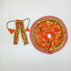 નારંગી લડ્ડુ ગોપાલ પોશાક ( સાઇઝ નં- 5 )
