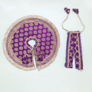 જાંબલી લડ્ડુ ગોપાલ પોશાક ( સાઇઝ નં- 5 )