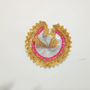 ચાંદી રંગનો લડ્ડુ ગોપાલ પોશાક ( સાઇઝ નં- 0 )