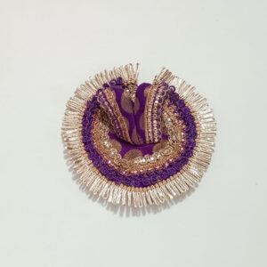 જાંબલી લડ્ડુ ગોપાલ પોશાક ( સાઇઝ નં- 0 )