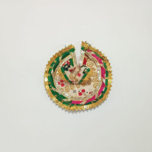 બાંધણી ડિઝાઇન લડ્ડુ ગોપાલ પોશાક ( સાઇઝ નં- 0 )