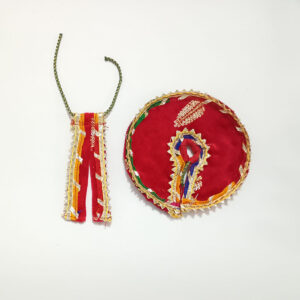 લાલ લડ્ડુ ગોપાલ પોશાક ( સાઇઝ નં- 1 )