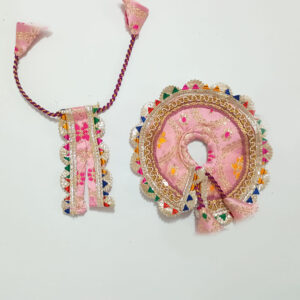 રંગબેરંગી ગુલાબી લડ્ડુ ગોપાલ પોશાક ( સાઇઝ નં- 1 )