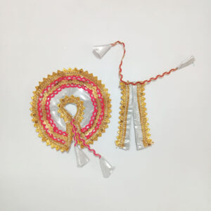 ચાંદી રંગનો લડ્ડુ ગોપાલ પોશાક ( સાઇઝ નં- 2 )