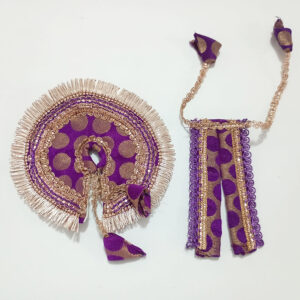 જાંબલી લડ્ડુ ગોપાલ પોશાક ( સાઇઝ નં- 2 )