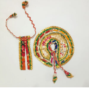 બાંધણી ડિઝાઇન લડ્ડુ ગોપાલ પોશાક ( સાઇઝ નં- 2 )