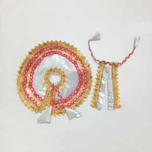 ચાંદી રંગનો લડ્ડુ ગોપાલ પોશાક ( સાઇઝ નં- 3 )