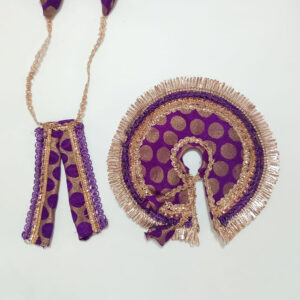 જાંબલી લડ્ડુ ગોપાલ પોશાક ( સાઇઝ નં- 3 )