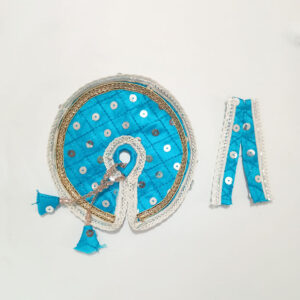 વાદળી લડ્ડુ ગોપાલ પોશાક ( સાઇઝ નં- 3 )