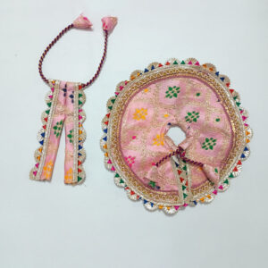 રંગબેરંગી ગુલાબી લડ્ડુ ગોપાલ પોશાક ( સાઇઝ નં- 3 )