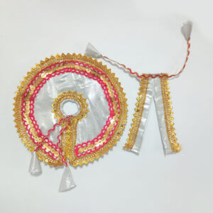 ચાંદી રંગનો લડ્ડુ ગોપાલ પોશાક ( સાઇઝ નં- 4 )