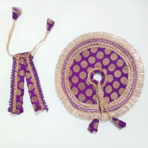 જાંબલી લડ્ડુ ગોપાલ પોશાક ( સાઇઝ નં- 4 )