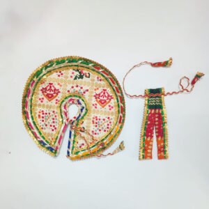 બાંધણી ડિઝાઇન લડ્ડુ ગોપાલ પોશાક ( સાઇઝ નં- 4 )