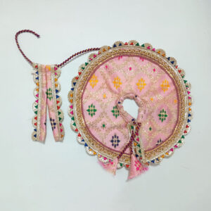 રંગબેરંગી ગુલાબી લડ્ડુ ગોપાલ પોશાક ( સાઇઝ નં- 4 )